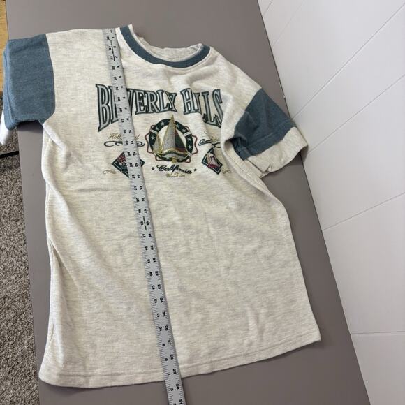 Vintage Beverly Hills T Shirt Size XL 90’s Layered Neon Graphic Layered USA - Picture 7 of 7